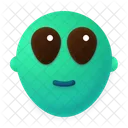 Alien Emoji Face Icon