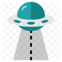 Alien Abduction Alien Spaceship Flying Saucer Icon
