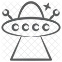 Alien Abduction Alien Spaceship Flying Saucer Icon