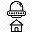 Ufo Space Aliens Icon
