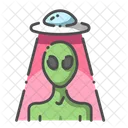 Alien And Ufo Alien Ufo Icon