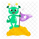 Alien Stickers Space Beings Space Creature Icon