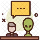 Alien Communication Chat Alien Talk Icon
