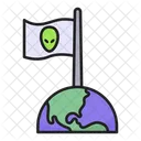 Alien Conquest Alien Invasion Alien Flag Icon