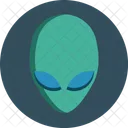 Alien Gesicht Weltraum Symbol