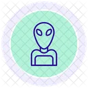 Alien Color Circle Icon Icon