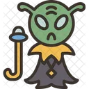 Alien Extraterrestrial Humanoid Icon