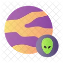 Alien Planet Alien Globe Alien Home Icon