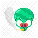Alien Smoking  Icon