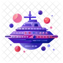 Alien Spaceship Spacecraft Transport Icon