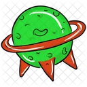 Alien Spaceship Scapecraft Space Shuttle Icon