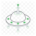 Alien Spaceship Flying Saucer Ufo Icon
