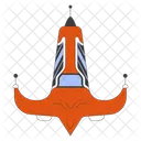 Alien Spaceship Spaceship Isolated Space Ship Icon