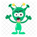 Alien Stickers Space Beings Space Creature Icon