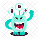 Alien Stickers Space Creature Space Monsters Icon