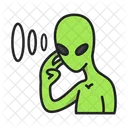 Alien Telepathy Extraterrestrial Telepathy Alien Communication Icône