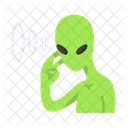 Alien Telepathy Extraterrestrial Telepathy Alien Communication Icône