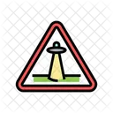 Alien Warning Alien Alert Abduction Icon
