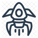 Alien Warship Battleship Invasion Icon