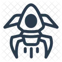 Alien Warship Battleship Invasion Icon