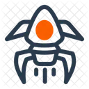Alien Warship Battleship Invasion Icon