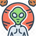 Alienigena Monstro Extraterrestre Ícone