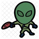 Gun Alien Vector Icon