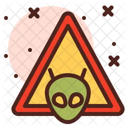 Aliens Warnschild  Symbol