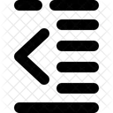 Align Outdent Format Icon