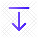 Align Arrow Down  Icon
