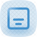 Align Box Bottom Center  Icon