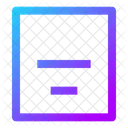 Align Box Bottom Center Icon