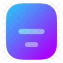 Align Box Bottom Center  Icon