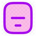 Align Box Bottom Center  Icon