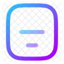 Align Box Bottom Center  Icon