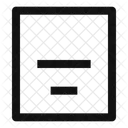 Align Box Bottom Center  Icon
