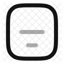 Align Box Bottom Center  Icon