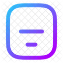 Align Box Bottom Center  Icon