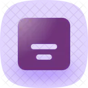 Align Box Bottom Center  Icon