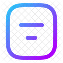 Align Box Middle Center  Icon
