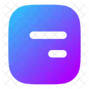 Align Box Middle Right  Icon