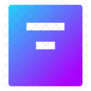 Align Box Top Center  Icon