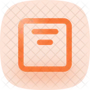Align Box Top Center  Icon