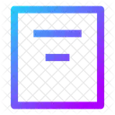 Align Box Top Center Icon