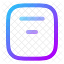 Align Box Top Center  Icon