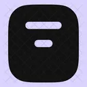 Align Box Top Center  Icon