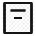 Align Box Top Center  Icon