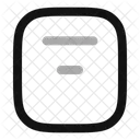 Align Box Top Center  Icon