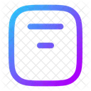Align Box Top Center  Icon