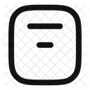 Align Box Top Center  Icon